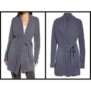 💕BAREFOOT DREAMS💕 CozyChic Drape Rib Cardigan Ultra Lite Pacific Blue XL